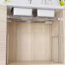 Undermount Sink Brackets, 304 Stainless Steel Adjustable Undermount Sink Support, Horizontal Installation Kit for Save Space, Heavy Duty Sink Repair System for Undermount Kitchen Bathroom (20-31.5 in)