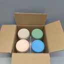 DRKIO 24 Oz Overnight Oats Containers with Lids - 4 Pack Glass Storage Jars with Airtight Lids Wide Mouth Mason Food Jars Great for Meal Prep Salad Chia Pudding Snacks Yogurt Sugar Spice Cereal