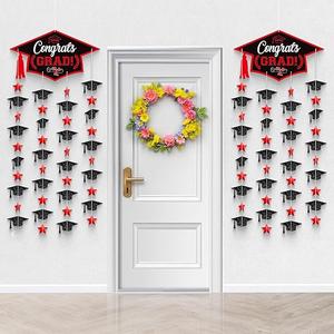 KatchOn, Black and Red Cap Garland - Pack of 2, No DIY | Congrats Grad Garlands for Wall Decor | Grad Party Decorations 2025 | Cap Garland for Graduation Decorations 2025 KatchOn, Black and Red Cap Garland - Pack of 2, No DIY | Congrats Grad Garlands for Wall Decor | Grad Party Decorations 2025 | Cap Garland for Graduation Decorations 2025