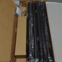 1 Diameter Curtain Rods Itself is 30 to 144 inch 1 Pack Fit 30-142 inch, 66 to 120 inch Window with Heavy Duty Adjustable Rod Matte Black Splicing Metal Extra Long Curtain Rod for Windows