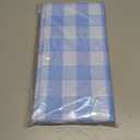 misaya 6 Packs Buffalo Disposable Table Cloth, 54 x 108 Inch Waterproof Plastic Tablecloth, Rectangle Baby Blue and White Checkered Table Covers for Picnic, Birthday, Party