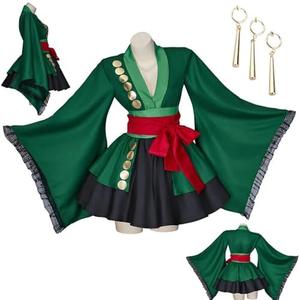 Vasfarok Anime Cosplay Costume Dress Anime Cosplay Dress Outfit Earrings Socks Halloween, Large