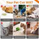 Cat Deterrent Spray Anti-Scratch Cat Spray 100% Natural, Plant-Based Formula to Stop Scratching, Chewing & Urine Spraying Indoor Use Safe for Furniture, Pets & Kids 8.8 oz (2 Pack) (XS)