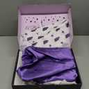 SLEEP SANCTUARY Satin Sheets Queen Size  4 Piece Luxury Silky Bed Set, Softer Than Silk, 15" Deep Pocket, Cooling & Wrinkle-Free, Moisture-Wicking & Breathable for Hair & Skin (Purple)