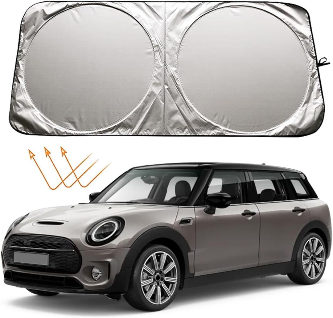 XHRING Car Windshield Sun Shade Sunshade for Mini Cooper Cooper S Clubman Countryman Paceman Roadster Coupe JCW R56 R60 R57 R53 F56 F60 F57 Accessories Car Front Window Sun Shield 2002-2024 2025