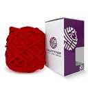 CRAFTYTOP Super Bulky Chenille Yarn #6 for Crocheting & Knitting – Soft, Chunky, Fluffy Yarn Ideal for Baby Blankets, Plush Toys, Amigurumi, DIY Crafts, Cozy Accessories (Ruby Fire)