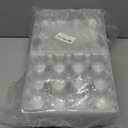 60 Pack Egg Cartons Cheap Bulk 1 Dozen Jumbo Egg Cartons Extra Large Duck Egg Holders with Sticker Labels Clear Empty Plastic Egg Containers for Home Ranch Farm Commercial Market Display