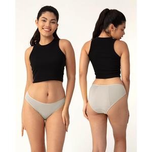 Neione Period Underwear Menstrual Panties Comfortable Modal Bikini Cheeky Briefs for Women Girls (Large, 3-pk Satori)