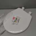 Little2Big Toilet Seat with Built-In Potty Training Seat, Slow Close, Durable Plastic, Made in USA, ROUND, White