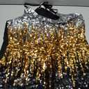 MANER Women’s Sequin Tops Glitter Party Strappy Tank Top Sparkle Cami, Size XL