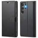 FLIPALM Wallet Case for Samsung Galaxy S25 Ultra, RFID Blocking Credit Card Holder, PU Leather Folio Flip Kickstand Protective Shockproof Cover for Galaxy S25 Ultra (Black)