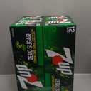 Set of 4 Pack, Zero Sugar 7-Up Soda, 12 Oz., Pack of 12, BB DEC 2625