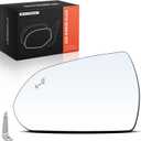 A-Premium Left Driver Side Mirror Glass with Backing Plate - Compatible with Hyundai Elantra 2017 2018 2019 2020 - Exterior Side View Flat Mirror with Heated with Blind Spot Detection