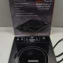 Mueller RapidTherm Portable Induction Cooktop Hot Plate Countertop Burner 1800W, 8 Temp Levels, Timer, Auto-Shut-Off, Touch Panel, LED Display, Auto Pot Detection, Child Safety Lock, 4 Preset Programs