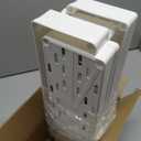 SPACEKEEPER Slim Rolling Storage Cart 4 Tier Bathroom Organizer Mobile Shelving Unit Utility Cart Tower Rack for Kitchen Laundry Narrow Places, White