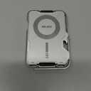 Aulumu G03 Men's Wallet Leather Metal Card Case • Compatible with MagSafe • Multi Function • Mobile Phone Stand/Grip • Bottle Opener • RFID Shielding Cards, Translucent White