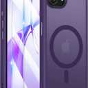 Magnetic Case for iPhone 17e & iPhone 16e (6.1 inch), [with 2X Clear Screen Protectors] [Compatible with MagSafe], Military-Grade Protection, Shockproof Protective Case for iPhone 17E/16E, Purple