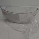 5.5L 16.7x6.4x7.3in Ice Bucket 1PCS with Drying Mat & Scoop for Parties, Mimosa Bar Supplies Beverage Tub for Champagne Beer Sparkling Wine, Acrylic Drink Cooler/Holder Food Grade Boat Shape