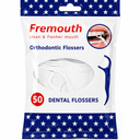 Fremouth Upgraded Orthodontic Flossers for Braces - Ortho Dental Floss Picks, 50 Count