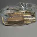 TANGWIN Gold Wrap Around Curtain Rods 2 Pack:Blackout Heavy Duty Adjustable Window Curtain Rod for Bedroom Kitchen,Modern Decorative Curved French Metal Drapery Rods Easy Install,Brushed Gold 28-48"