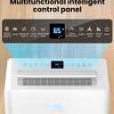 4500 Sq. Ft Dehumidifier for Basement Quilt Compressor Dehumidifiers for Home with Drain Hose, Energy Efficient, Intelligent Humidity Control, Dehumidifier for Bathroom, Bedroom, Office