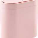 SYNCVIBE Bathroom Trash Can with Lid 2 Gallon Slim Motion Sensor Garbage Can Narrow Automatic Plastic Trash Bin for Bedroom, Living Room, Toilet, Office (Pink)