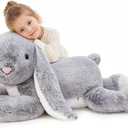 BENINY 47 Inch Giant Bunny Stuffed Animal, Large Rabbit Plush Toy