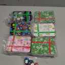 Remuuly 12 Pcs Christmas Gift Card Tin Holder Boxes with Lids and Bow Flower Stickers Christmas Cookie Tins Gift Box Set Xmas Cardholder Money Boxes for Holiday Decor Party Favor Box