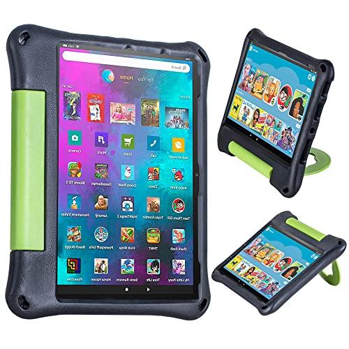 10in Tablet Case for Kids(2021/2023 Release 11/13th Generation),OQDDQO Light Weight Anti Slip Shockproof Kids Friendly Case for 10 inch Table Not Compatible ipad Tablet(Black)