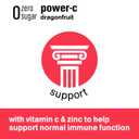 vitaminwater zero sugar power-c, electrolyte enhanced water w/vitamins, dragonfruit drinks, 20 fl oz (Pack of 12) (EXP 02/02/26)