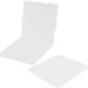 HOMSFOU 2 Pack Plastic Organizer Box Document Holder Filing Box for Important Papers Travel Storage Case for Cards Certificates Coins