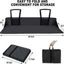 Car Rear Seat Mattress Extension Plate, Portable Mattress for Sleeping, Foldable Back Seat Extender, Increase Travel Trunk Space and Car Bed Camping Space for Car, SUV, Model Y/3 (Black)