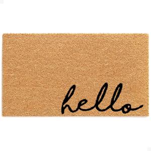 THEODORE MAGNUS Door Mat - Welcome Mat for Front Door with Non-Slip Backing - Durable Coir Doormat - Perfect for Outside Entrance and Entryway Matt - Outdoor/Indoor - Meet and Greet - 17" x 30" (1'5" x 2'6" (Rectangular))