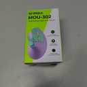 seenda Ergonomic Mouse Wireless, MOU-302 Bluetooth Vertical Mouse Rechargeable, Volume Knob, Quiet Mice with 1000/1600/2400 DPI, 3 Multi-Device Connectivity for Computer/PC/Laptop/Mac, Purple