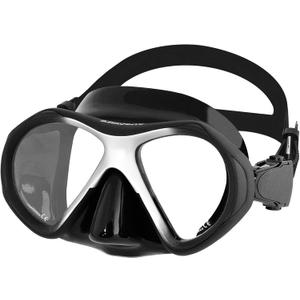 Jadeye Diving Mask - Anti-Fog Tempered Glass, Anti-Leak Silicone Skirt - Scuba Mask, Dive Mask, Snorkel Mask for Adults