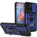 for Moto G 5G 2025/2026 Case,Moto G Play 5G 2026 Phone Case with 2PC Screen Protector,Sliding Camera Cover and Multi Angle Stand for Moto G Play 2026 Case/Moto G 2025 Case/Moto G 2026 Case,Blue