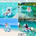 [2025 New Model] Inflatable Unibody Pool Lounger Float with Cup Holders and Handle, Ideal Pool Toys for Beach,Lakes, Rivers,Water Party Beach Vacation Essentials