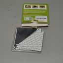 Rabenda 12 Pcs Rug Tape, Non Slip Rug Pads Grippers for Hardwood Floors and Tiles, Reusable Carpet Tape for Area Rugs, Double-Sided Adhesive Rug Stickers Keep Corners Flat (Black)