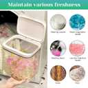 5.5L Large Capacity Container With One-Press Lid - Laundry Room Organization and Storage Decor - Airtight Dishwasher Pod Holder