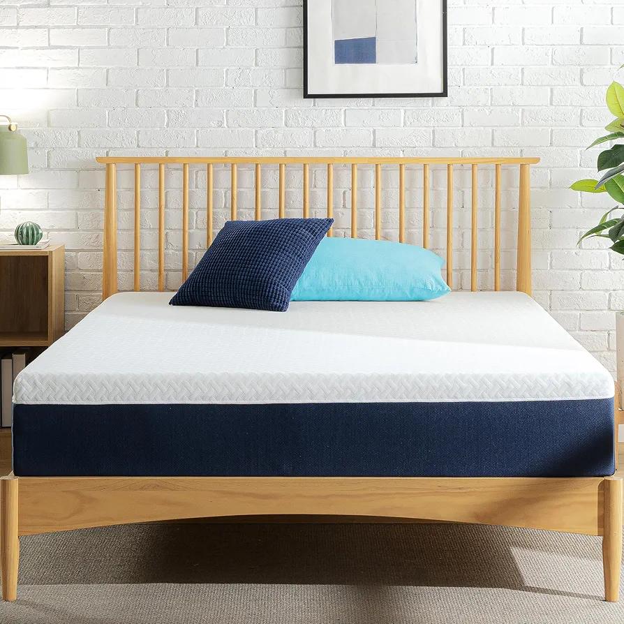 ZINUS 10 Inch Full Cooling Comfort Hybrid Mattress [New Version], Fiberglass Free, Medium Firm Feel, Motion Isolation, Certified Safe Foams & Fabric