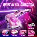 AEROQUEST Gesture Sensing Remote Control Car, Drift RC Stunt Car with Light Spray & Sound, 2.4GHz Hobby RC Cars Toy for Kids, 360° Rotate, Birthday Gifts for Boys Girls 6-12（Pink）