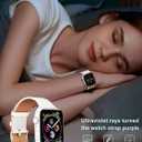 4 x 2PCS Outdoor Smart UV-Sensing Technology Sports Band Compatible with Apple Watch Band 38mm 40mm 41mm 42mm 44mm 45mm 49mm 46mm,Outdoor UV Detector Soft Waterproof Band with iWatch Series 10 9 Ultra 8 7 6 5 4 3 2 1 SE for Women and Men