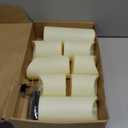 Nimiko Flameless Candles with Remote, Battery Operated Flickering Flameless Candles, LED Candles with Timer 2/ 4/ 6/ 8H, with Realistic LED Candles Set of 9 (D3 x H 3" 4" 5" 6" 7") (Ivory)