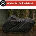 Dowco Guardian 50003-02 WeatherAll Plus Indoor/Outdoor Waterproof Motorcycle Cover: Black, Large