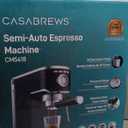 CASABREWS CM5418 Espresso Machine 20 Bar, Stainless Steel Espresso Maker with Milk Frother, Compact Cappuccino Machine for Home, Small Espresso Coffee Machine for Latte, Black