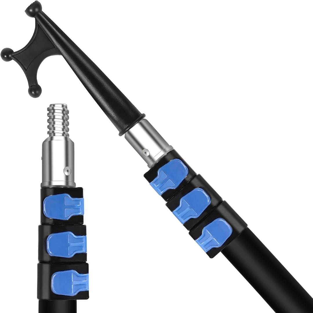 Lineslife Boat Hooks for Docking,Telescoping Boat Hook,Sturdy and Lightweight Push Pole for Boat Accessories