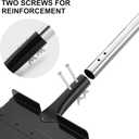 Heavy-Duty Manganese Steel Ice Scraper, Snow Shovel and Multi-Purpose Cleaning Tool Detachable with Stainless Steel Handle for Easy Storage, for Outdoor Garden, Wall Cleaning, and Snow Removal