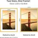 YESKAY 20x28 Picture Frame Gold Set of 3, Display Pictures 16x24 with Mat or 20 x 28 Without Mat, Poster Frames 20x28 for Wall Hanging Horizontal and Vertical