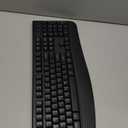 QUASIO Wireless Keyboard, 2.4G Full-Sized Ergonomic Wireless Computer Keyboard with Wrist Rest for Windows, Mac OS Laptop/PC/Desktop/Notebook(Black)