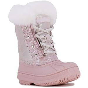 LONDON FOG Girls Toddler Endfield Cold Weather Warm Lined Snow Boot Size 10